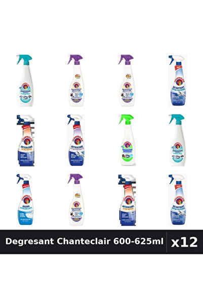 Chanteclair Set 12 Degresant Universal 600-625ml - Lavanda, Lămâie, Anti-Miro...