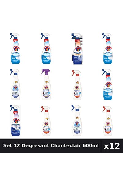 Chanteclair Set 12 Degresant Universal 600ml - Bicarbonat, Extra Parfumat, Ex...