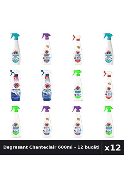 Chanteclair Set 12 Degresant Universal 600ml - Lavanda, Lămâie, Marsilia, Ant...