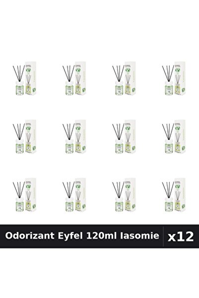 Eyfel Pachet 12 Odorizant Camera Betisoare Iasomie 120ml - Parfum Intens