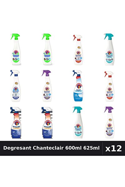 Chanteclair Set 12 Degresant Universal 600ml/625ml - 8 Arome Asortate - Curat...