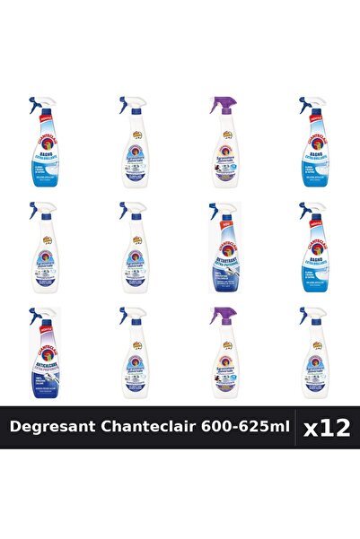 Chanteclair Set 12 Degresant Universal 600-625ml - 6 Arome, Bicarbonat, Lavanda