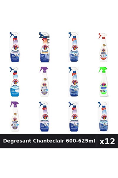 Chanteclair Set 12 Degresant Universal 600-625ml - 8 Arome, Anticalcar, Detar...