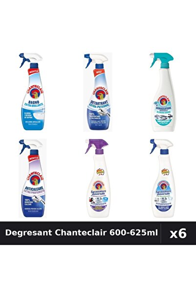 Chanteclair Set 6 Degresant Universal 600-625ml - Anti-Miros, Lavanda, Bicarb...