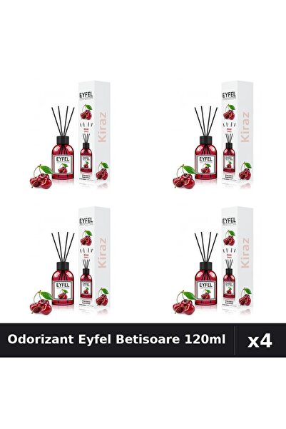 Eyfel Pachet 4 Odorizant Camera Betisoare - Cirese, Parfum Intens 120ml