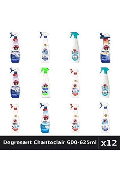 Chanteclair Set 12 Degresant Universal 600-625ml - 7 Arome, Anticalcar, Bicar...