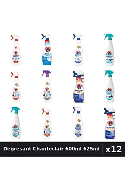 Chanteclair Set 12 Degresant Universal 600-625ml - 6 Arome Asortate Curatenie...