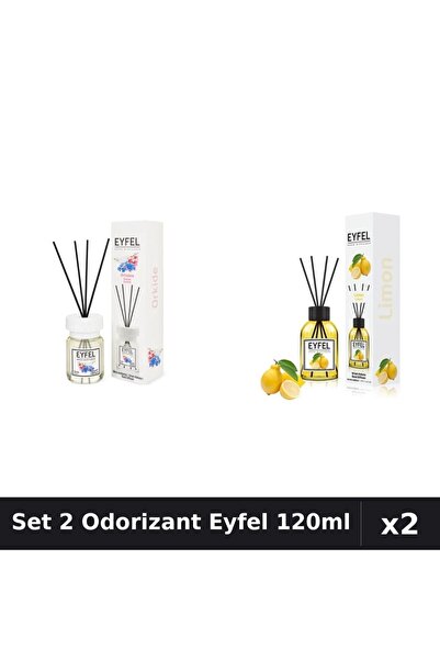 Eyfel Set 2 Odorizante Camera Betisoare, Lamaie, Orhidee, 120 ml
