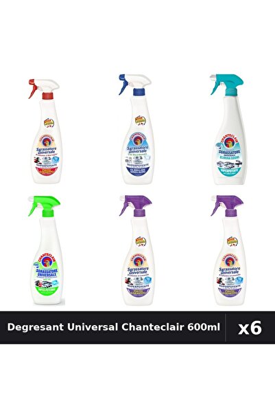 Chanteclair Set 6 Degresant Universal 600ml - 6 Arome Asortate Curatenie Casa