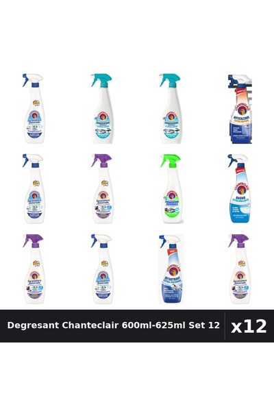 Chanteclair Set 12 Degresant Universal 600ml-625ml - 8 Arome, Bicarbonat, Lav...