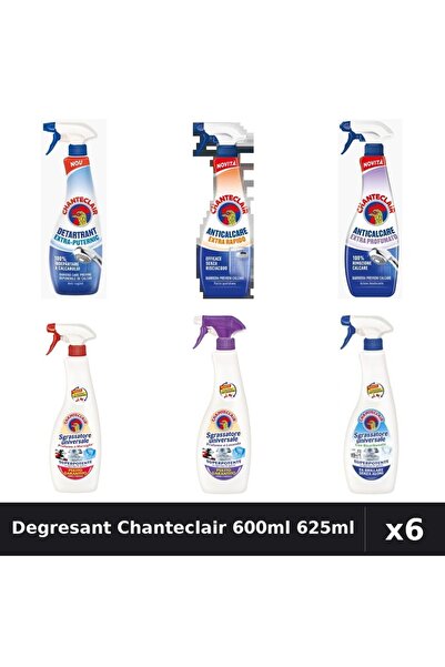 Chanteclair Set 6 Degresant Universal 600-625ml - Bicarbonat, Marsilia, Mosc Alb