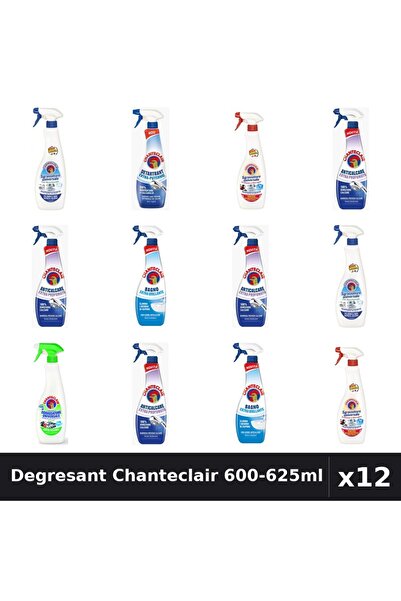 Chanteclair Set 12 Degresant Universal 600-625ml - Bicarbonat, Marsilia, Lămâie