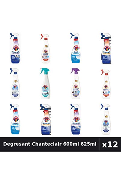 Chanteclair Set 12 Degresant Universal 600ml 625ml - 7 Arome, Anticalcar, Mar...
