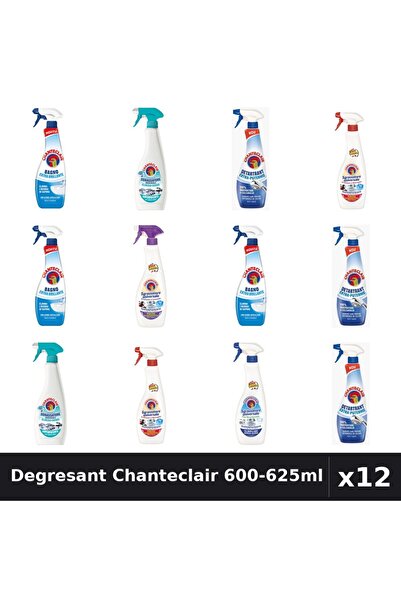 Chanteclair Set 12 Degresant Universal 600-625ml - 6 Arome, Anticalcar, Detar...