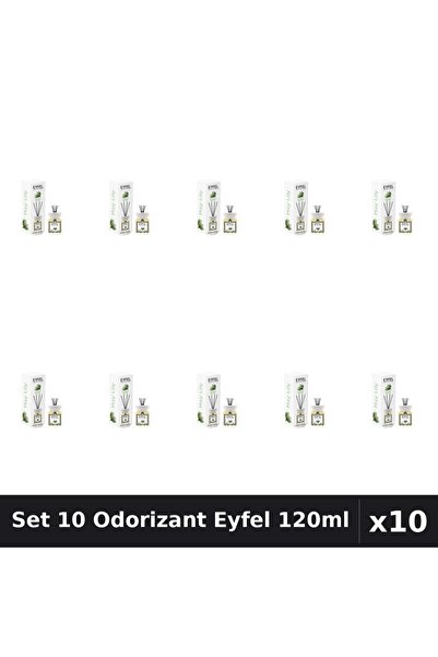 Eyfel Set 10 Odorizante Camera Betisoare, Lacramioare, 120 ml