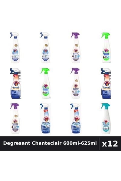 Chanteclair Set 12 Degresant Universal 600ml-625ml - Lavanda, Lămâie, Bicarbo...