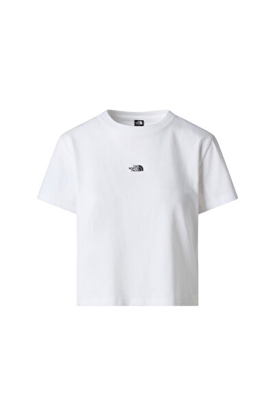 THE NORTH FACE W Essentıal Regular Short Sleeve Cutıe T Kadin Beyaz Tshirt