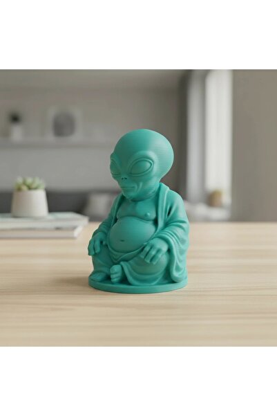 OEM Statueta Decorativa Alien Meditatie, Obiect Decor Casa si Birou
