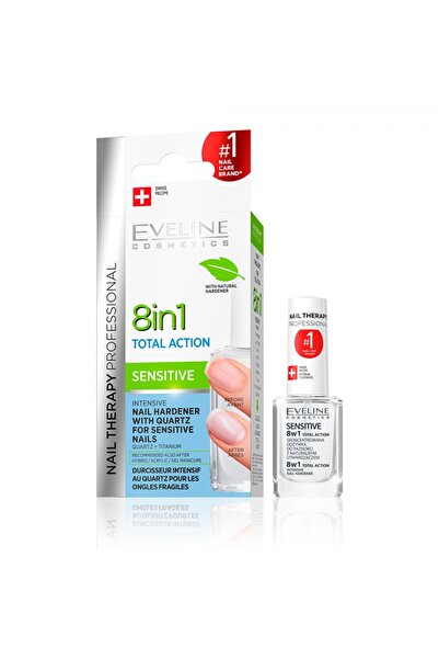 Eveline Tratament unghii 8 în 1, 12 ml, Sensibil