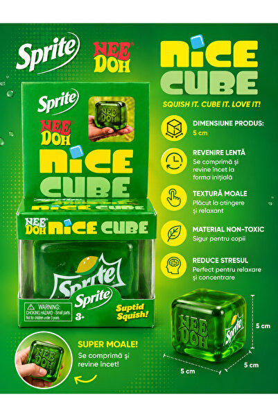 Needoh Sprite Cub Drăguț – Cub Squishy Antistres 5 cm, Cu revenire lentă