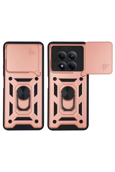 Sonique Θήκη Ring Armor CamPro για Xiaomi Redmi Note 15 Pro 4G Ροζ Χρυσό