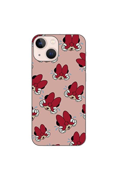 OEM Калъф, съвместим с Apple iPhone 13 Mini, силиконов гел TPU, с десен Мини ...