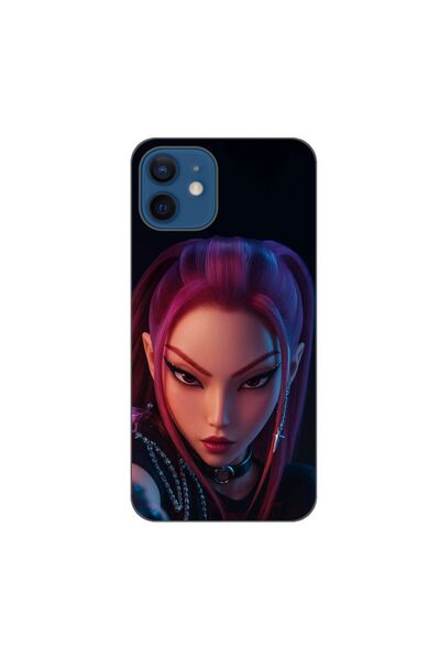 OEM Husa compatibila cu Apple iPhone 12 Silicon Gel Tpu Model KPop Demon Hunt...