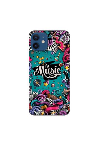 OEM Калъф, съвместим с Apple iPhone 12, силиконов гел TPU, с десен Поп арт му...