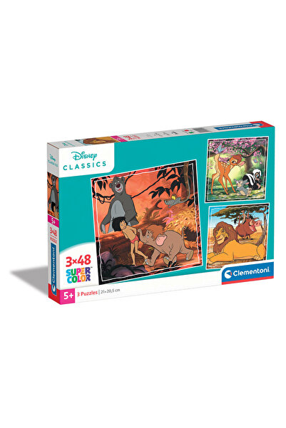 CLEMENTONI Παιδικό Παζλ Super Color Disney Classics 3x48 τμχ