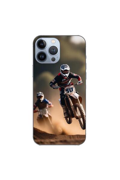 OEM Husa compatibila cu Apple iPhone 13 Pro Max Silicon Gel Tpu Model Motocross