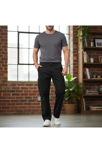 Rivers Men's Black Cargo Utility Pants - Size 40