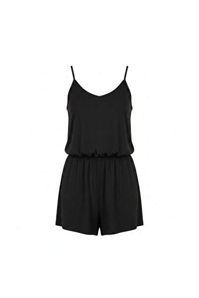 esmara Women's Black Sleeveless Jersey Romper