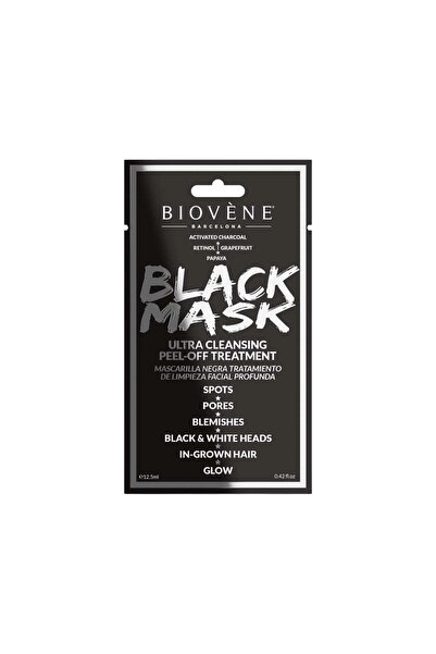 BIOVENE , Black Mask, Cleansing, Peel-Off Mask, For Face, 12.5 ml