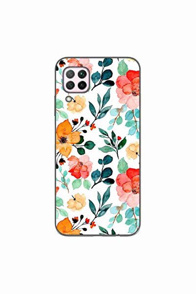 OEM Husa compatibila cu Huawei P40 Lite Silicon Gel Tpu Model Painted Flowers