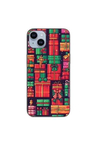 OEM Case compatible with Apple iPhone 14 Plus Silicone Gel Tpu Pattern Pixel ...