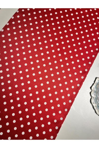BMK BETTER TOGETHER Polka Dot Red Runner Tablecloth