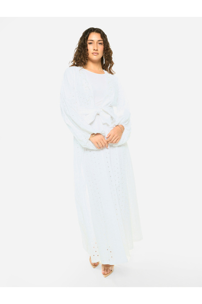 House of Moda By Styli Layered Overlay Relaxed Jalabiya
