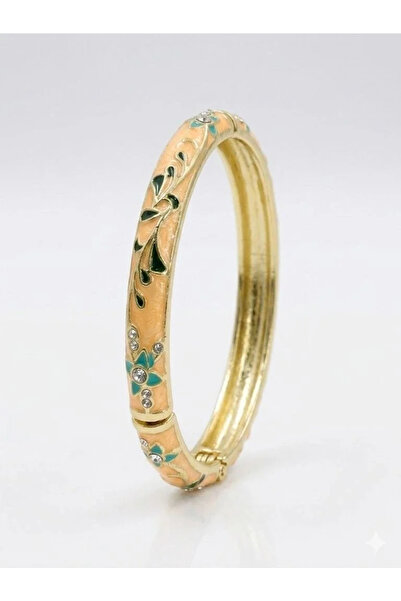 Marsilyan Ieg - Warm Sunset Mine Embroidered Handcuff Bracelet - Kbl0457 Elk-...