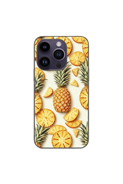 OEM Калъф, съвместим с Apple iPhone 14 Pro, силиконов гел TPU, с десен на соч...