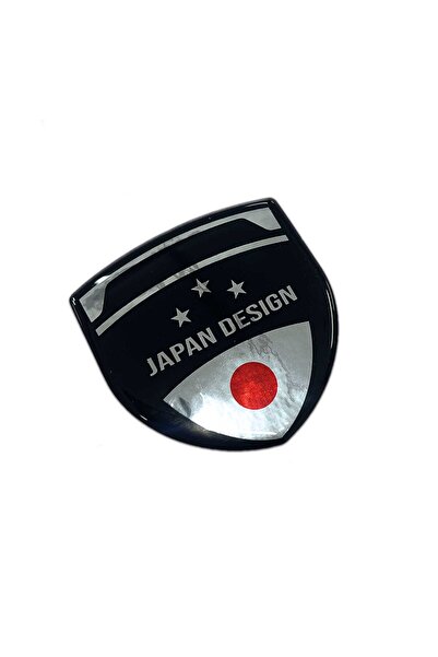 Redline Grafik Redlinegrafik Japan Design Yazılı Japonya Bayraklı 3D Gümüş Ar...