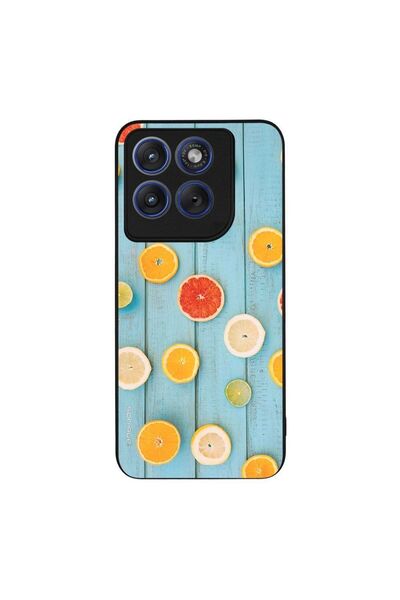 Sonique Θήκη Fruit Series για Motorola Edge 70 Fusion 5G Γκρέιπφρουτ