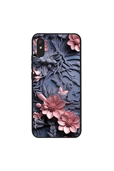 Sonique Θήκη 3D Flower Series για Xiaomi Redmi 9A / Redmi 9AT Ροζ 02