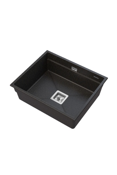 Granitan Chiuveta EPIR 60, 600x500 mm, montaj sub blat, negru pestrit