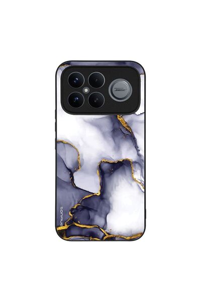 Sonique Θήκη Marble Series για Xiaomi Poco F8 Ultra 5G Μωβ Γκρι