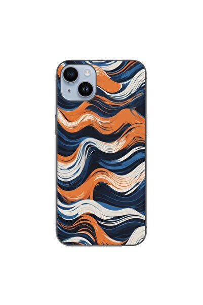 OEM Husa compatibila cu Apple iPhone 15 Plus Silicon Gel Tpu Model Abstract C...