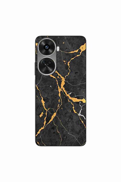 OEM Husa compatibila cu Huawei Nova 12 SE Silicon Gel Tpu Model Noir Gold Marble