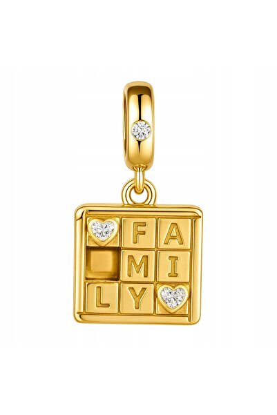 Larezo Pandantiv Tip Charm Pentru Bratari Modulare, Argint 925 Placat Cu Aur ...