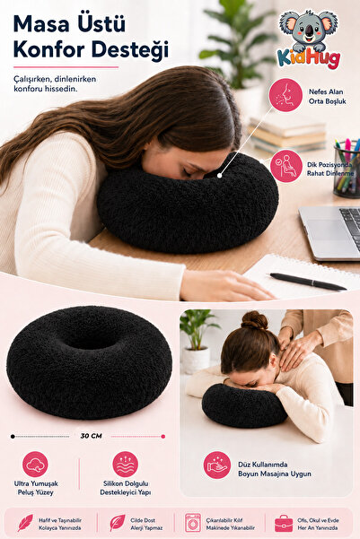 KidHug PELUŞ MASAJ YASTIĞI Nefes Alan Masa Üstü Dinlenme ve Boyun Destek Yastığı