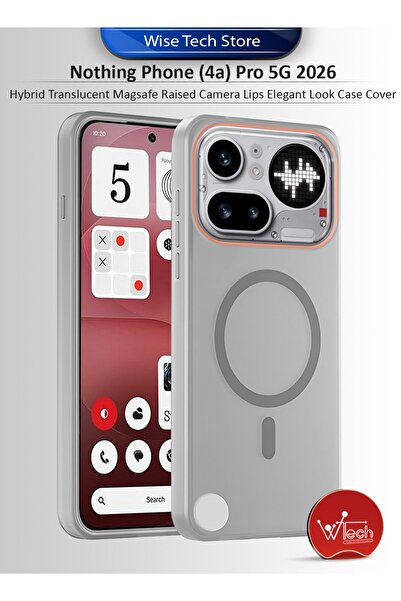 Wtech Nothing Phone (4a) Pro 5G 2026 Hybrid Translucent Magsafe with Magnetic...