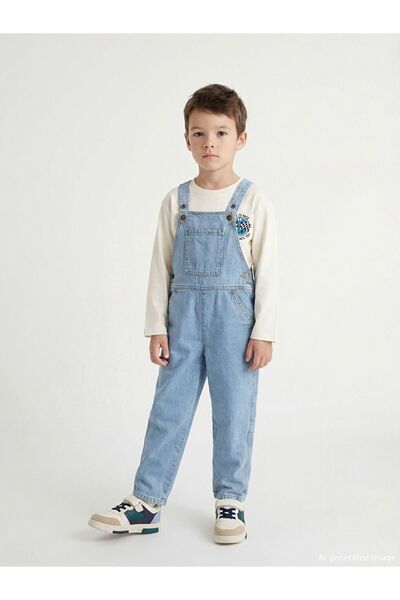 LC Waikiki LCW Kids İndigo Erkek Çocuk Jean Salopet